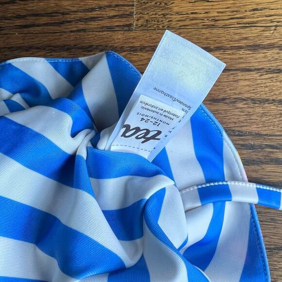 Tea Collection Reversible Toddler Girl Sun Hat Watermelon & Stripes 12-24 months - Picture 3 of 3